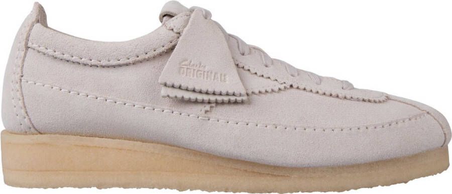 Clarks Off White Suede Wallabee Tor Sneakers White Heren