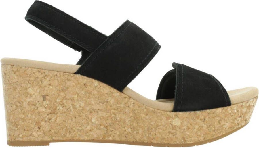 Clarks Wedges Black Dames