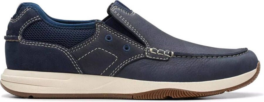 Clarks Blauwe Instap Veterschoen Blue Heren