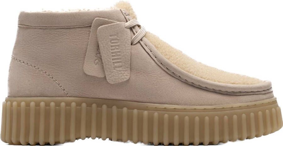 Clarks Winterlaarzen Torhill Moss Desert boots winterboots met markante loopzool