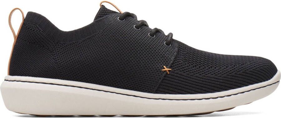 Clarks Sportieve Gebreide Heren Sneaker Zwart Black Heren