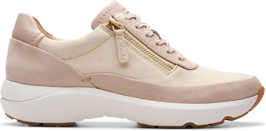 Clarks Tivoli Zip dames sneaker beige