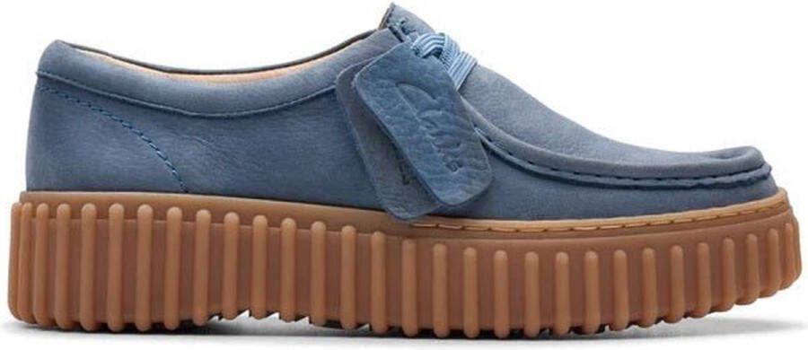 Clarks Torhill Bee dames veterschoen blauw