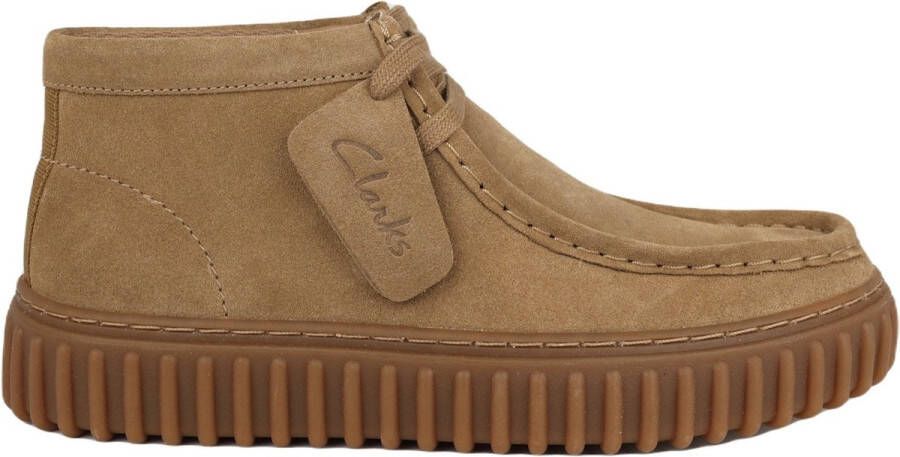 Clarks Elegante Schoenen Torhill Hi D.Zand Suède Streetwear Volwassen