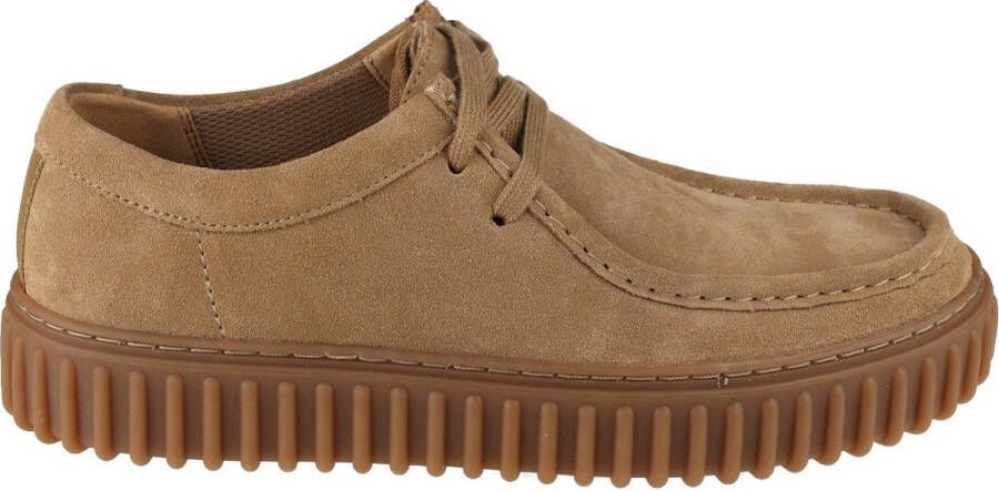 Clarks Torhill Lo heren veterschoen beige