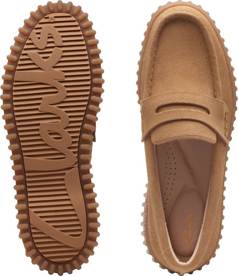 Clarks Bruine Penny Loafers voor Vrouwen Brown Dames