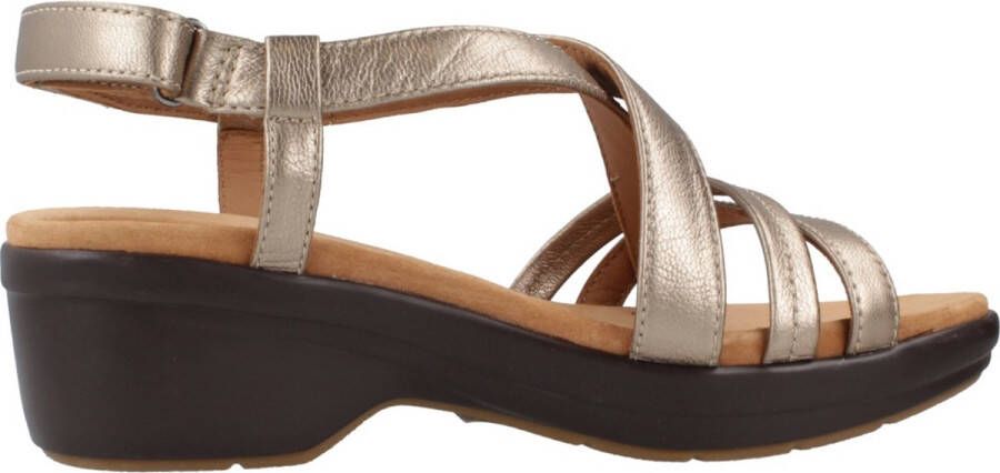 Clarks Stijlvolle Platte Sandalen voor Vrouwen Multicolor Dames