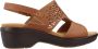 Clarks Stijlvolle Platte Sandalen voor Vrouwen Brown Dames - Thumbnail 1