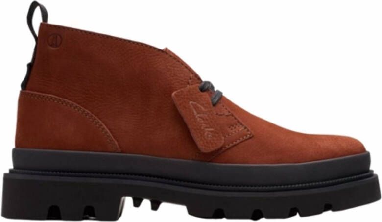 Clarks Veterschoen Men Badell DB Chestnut Nubuck