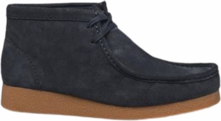 Clarks Veterschoen Men Wallabee EVO Boot Navy Suede