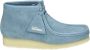 Clarks WALLABEE BOOT Hoge sneakersDames veterschoenenDames sneakersHalf-hoge schoenenVeterboots Blauw - Thumbnail 1