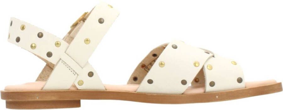 Clarks Flat Sandals Beige Dames