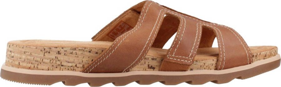 Clarks Sliders Brown Dames