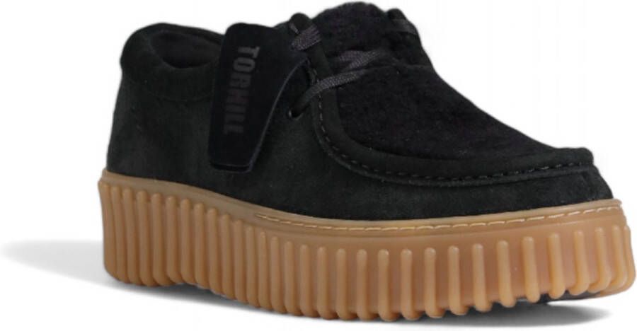 Clarks Bee Suede Damesschoenen Herfst Winter Collectie Black Dames