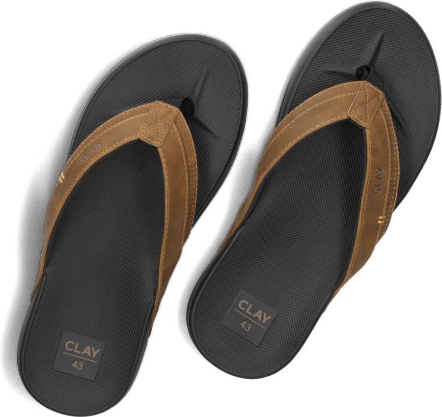 Clay 003 Slippers Heren Cognac