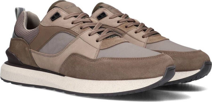 CLAY Lage Sneakers Heren 13833 Maat: 42 Materiaal: Nubuck Kleur: Beige