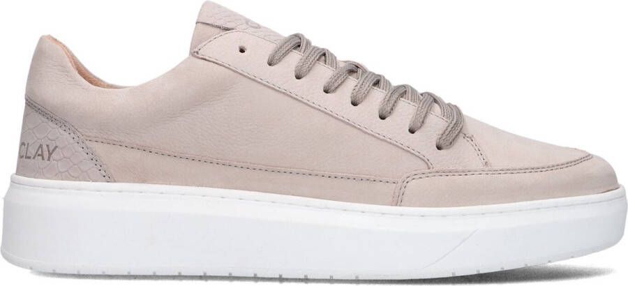 CLAY Lage Sneakers Heren Enzo Maat: 43 Materiaal: Suède Kleur: Grijs