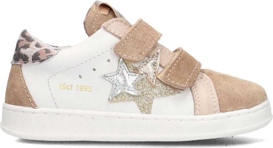 Clic! 20328 Lage sneakers Leren Sneaker Meisjes Beige