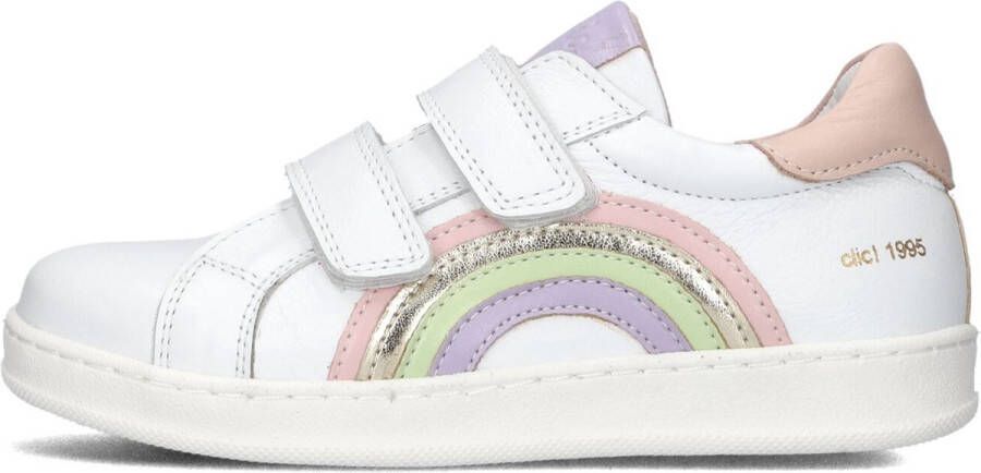 Clic! 20613 Sneakers Leren Sneaker Meisjes Wit