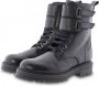 Clic! 20401 Piamonte leren veterboots met siergesp zwart - Thumbnail 2