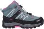 CMP Rigel Mid WP 3Q12944J Wandelschoenen Mineral Green Purple Fluo Kinderen - Thumbnail 3