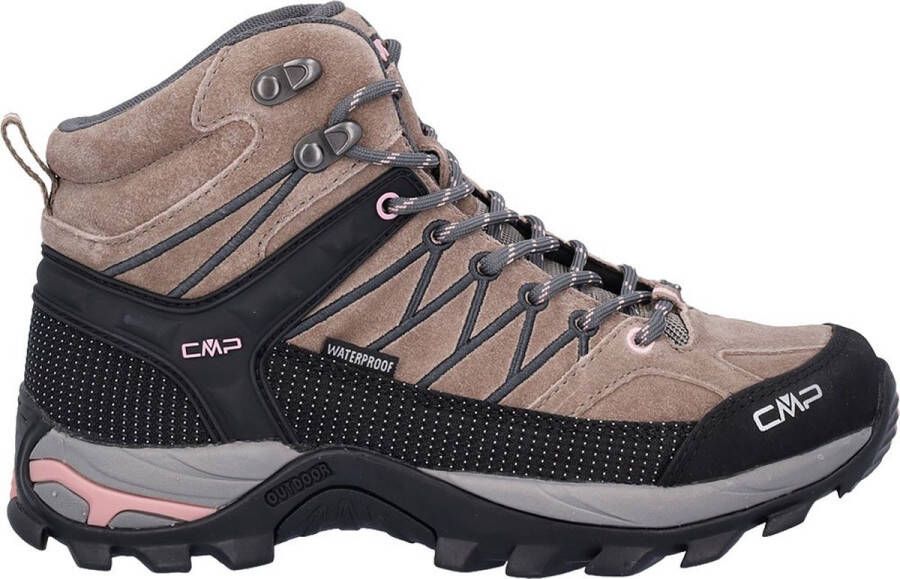 CMP Women's Rigel Mid Trekking Shoes Waterproof Wandelschoenen bruin zwart