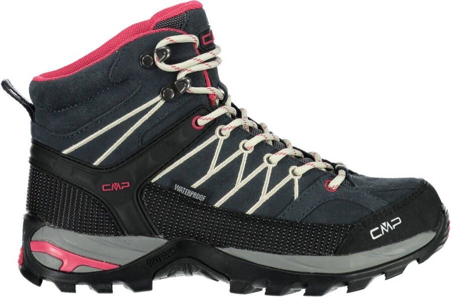 CMP Wandelschoenen Rigel Mid Dames Suède Antraciet roze