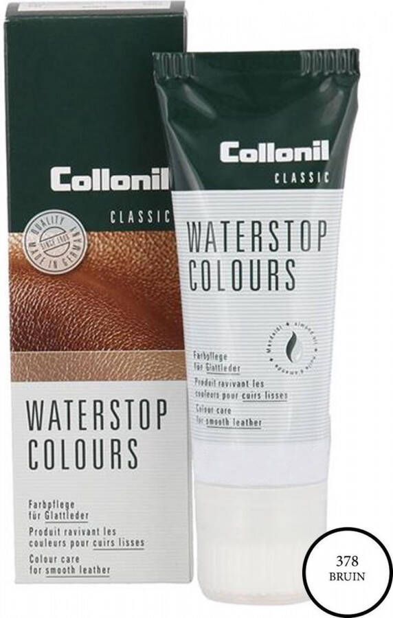 Collonil Waterstop kl Chestnut Kastanje Gladleer bescherming tube 75cl