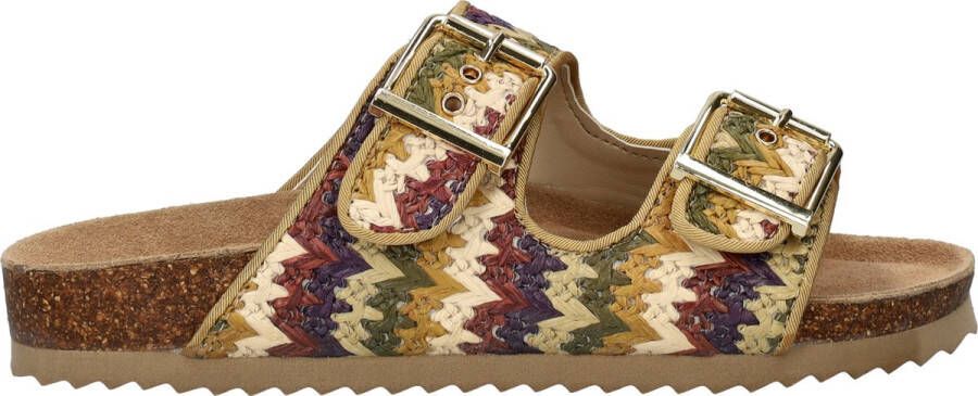 Colors of California dames slipper Beige multi