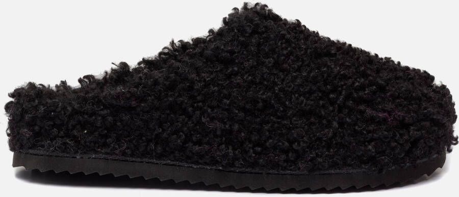 Colors of California Fluffy pantoffels zwart Dames