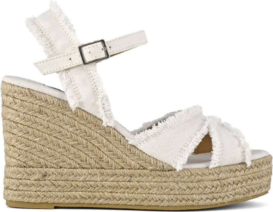 Colors of California Jute Wedge Denim Upper