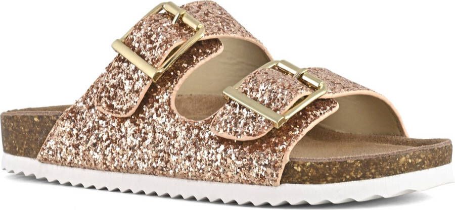 Colors of California Sandalen goud glitter Dames