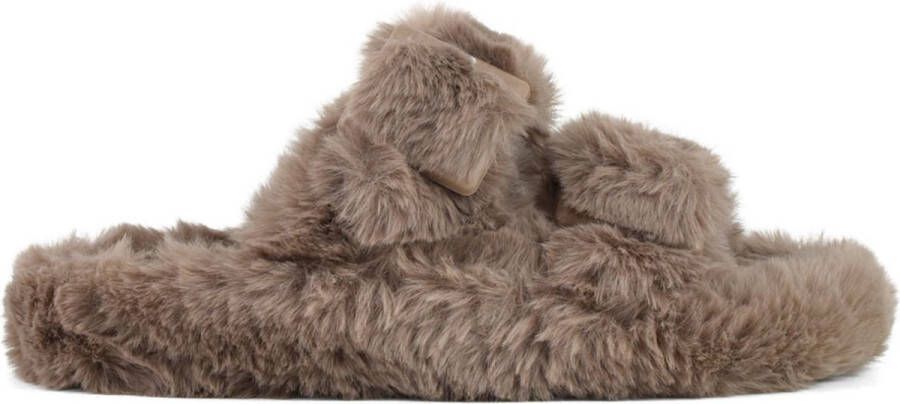 Colors of California Slipper in faux fur