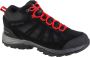 Columbia Redmond III Mid Waterproof Wandelschoenen Heren Black Mountain Red - Thumbnail 1