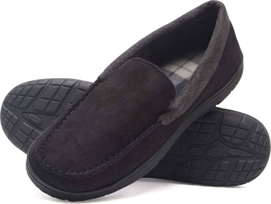 Comfeet Pantoffels Heren Sloffen Mocassins Zwart Anti-slip