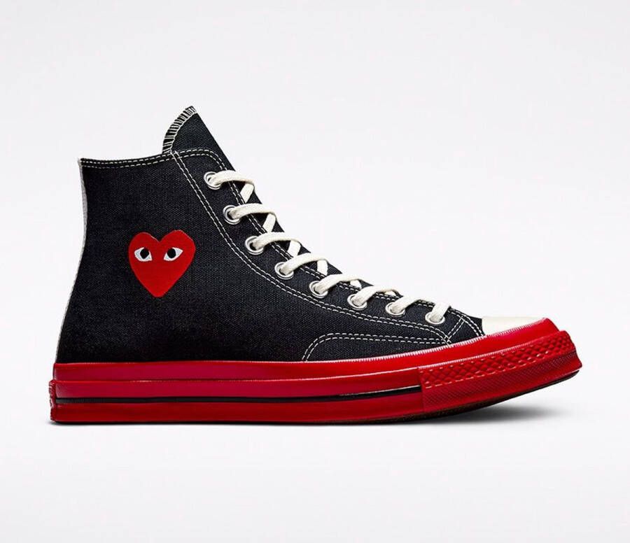 Comme des Garcons Converse Comme des Garçons Zwart Rood High top Sneakers Heren