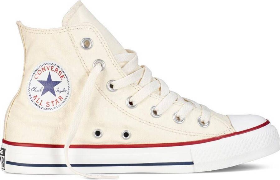 Converse All Star Sneakers Hoog Natural White