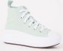 Converse allstars Converse Junior Chuck Taylor All Star Move Platform sneaker van canvas Licht groen - Thumbnail 1