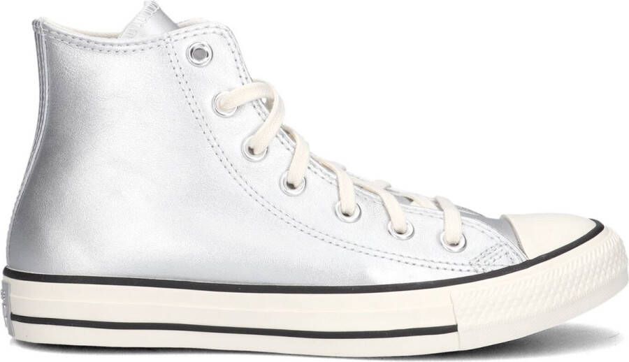 Converse Chuck Taylor All Star Hi Sneakers Leren Sneaker Dames Zilver