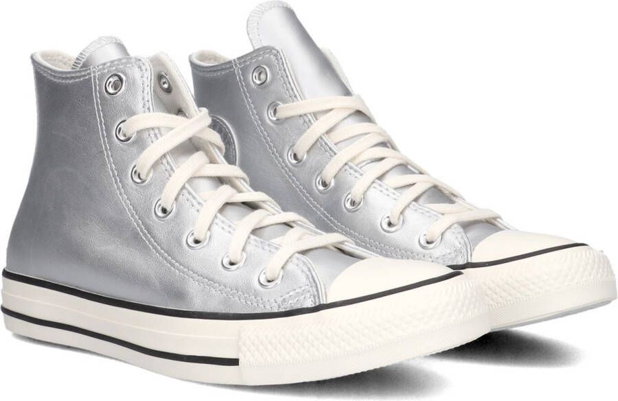 Converse Chuck Taylor All Star Hi Sneakers Leren Sneaker Dames Zilver