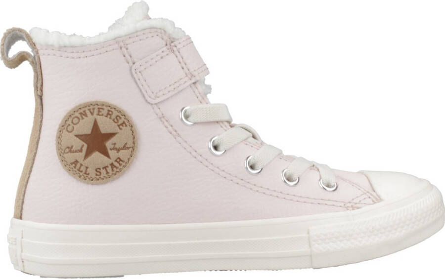 Converse CHUCK TAYLOR ALL STAR LEATHER&SHERPA EASY-ON Roze