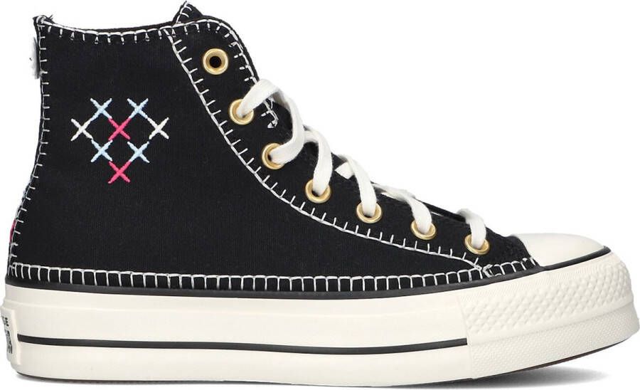 Converse Chuck Taylor All Star Lift Crafted Stitching Sneakers Dames Zwart