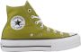 Converse Verhoogde Chuck Taylor All Star Sneakers Green Dames - Thumbnail 1