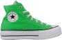 Converse Verhoogde Hi-Top Sneakers Green Dames - Thumbnail 1