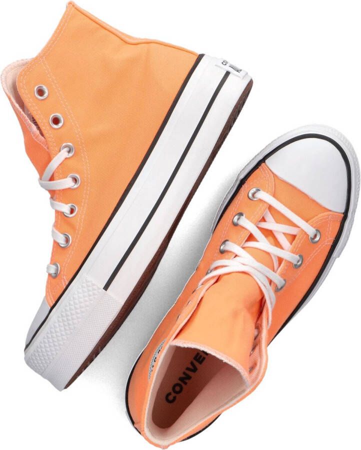 Converse Oranje Hoge Sneakers Taylor All Star Lift Hi Orange Dames