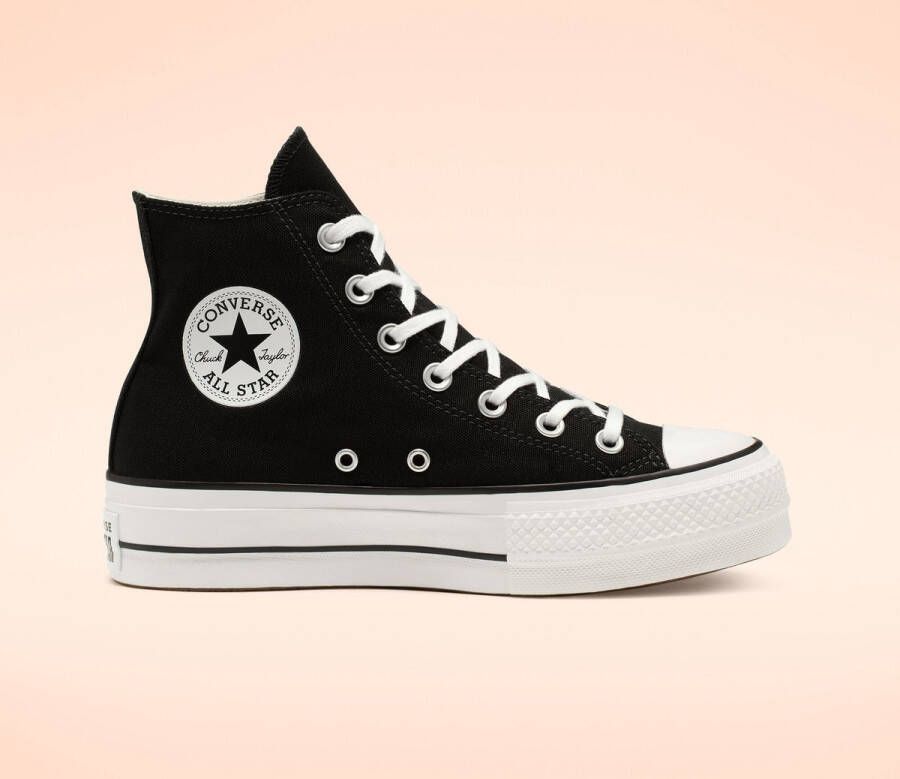 Converse Chuck Taylor All Star Lift Hi Hoge sneakers Dames Zwart