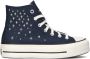 Converse Chuck Taylor All Star Lift Hi Sneakers Dames Blauw - Thumbnail 1