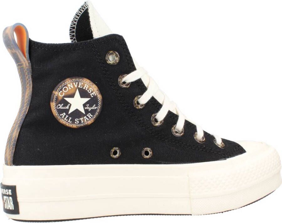 Converse Chuck Taylor All Star Lift Platform Tortoised Hoge sneakers Dames Zwart