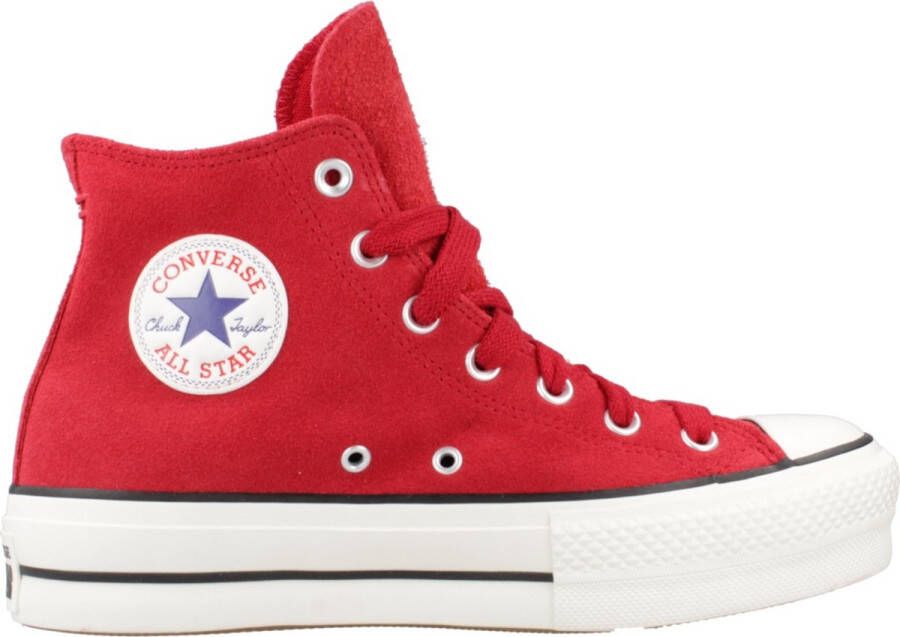 Converse CHUCK TAYLOR ALL STAR LIFT SUEDE Rood