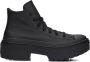 Converse Chuck Taylor All Star Lugged Heel Hi Sneakers Leren Sneaker Dames Zwart - Thumbnail 1